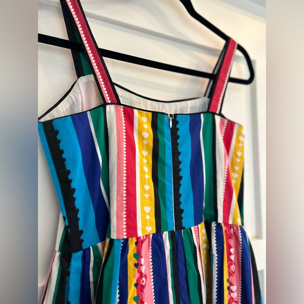 Yumi Rainbow Heart Stripe Dress! Size US:6 Uk:10 - Picture 3 of 7